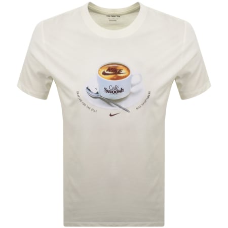 Product Image for Nike Cafe Swoosh Mug T Shirt Cream