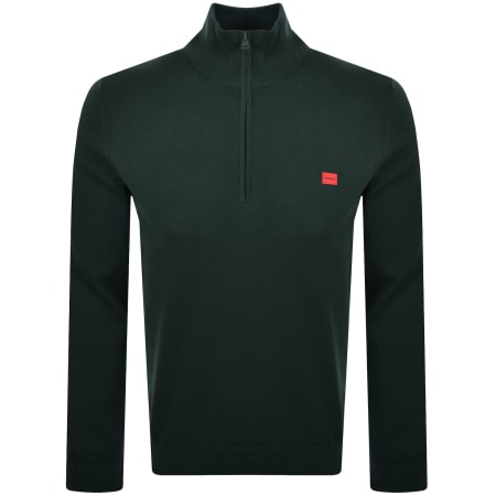 Product Image for HUGO San Quintus Knit Jumper Green