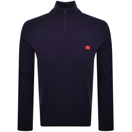 Product Image for HUGO San Quintus C Knit Jumper Navy