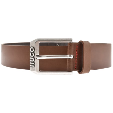 Product Image for HUGO Gelio Leather Belt Brown