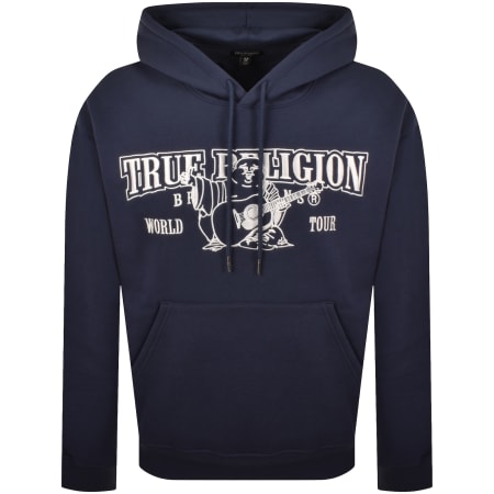 Product Image for True Religion Logo Hoodie Blue