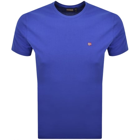 Product Image for Napapijri Salis Sum Logo T Shirt Blue