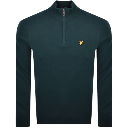 Product Image for Lyle And Scott Quarter Zip Jumper Green