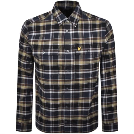 Product Image for Lyle And Scott Brushed Check Shirt Navy