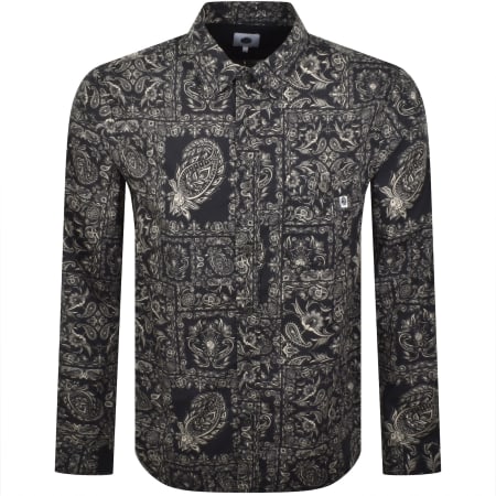 Product Image for Pretty Green Patchwork Cuban Shirt Black