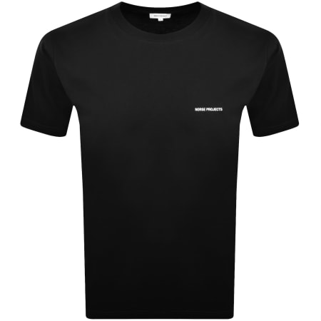 Product Image for Norse Projects Johannes Logo Print T Shirt Black