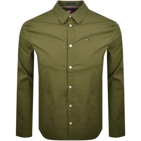 Product Image for Tommy Jeans Long Sleeved Shirt Green