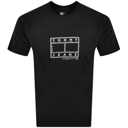 Product Image for Tommy Jeans Flag Logo T Shirt Black