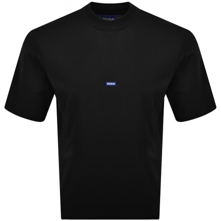 Product Image for HUGO Blue Nieros Logo T Shirt Black