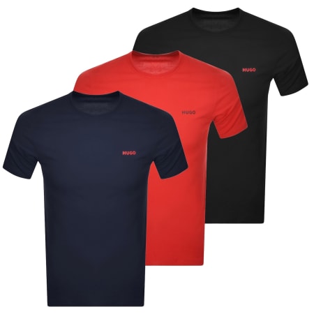 Product Image for HUGO 3 Pack Crew Neck T Shirts