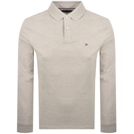 Product Image for Tommy Hilfiger Long Sleeved Polo T Shirt Beige