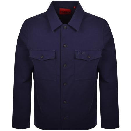 Product Image for HUGO Enalu Overshirt Jacket Navy
