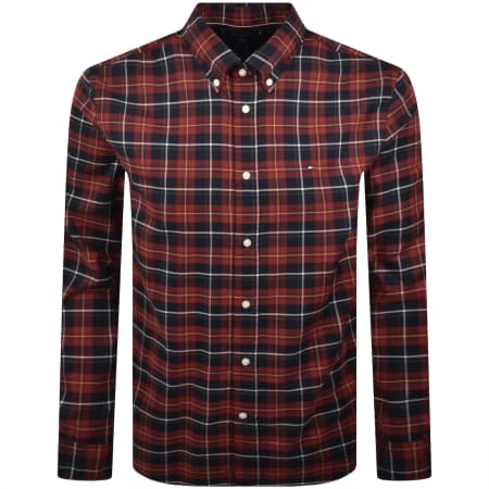 Product Image for Tommy Hilfiger Long Sleeve Tartan Shirt Red