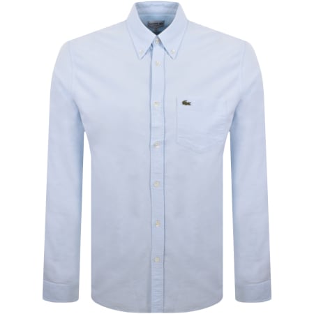 Product Image for Lacoste Woven Long Sleeved Shirt Blue