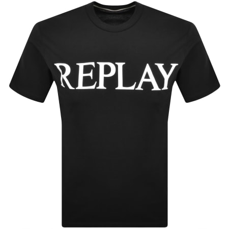 Product Image for Replay Logo T Shirt Black