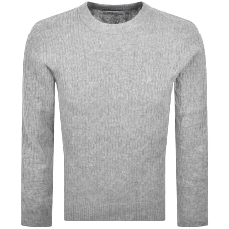 Product Image for Replay Crew Neck Knit Jumper Grey