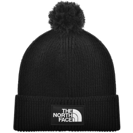 Product Image for The North Face Pom Logo Beanie Hat Black