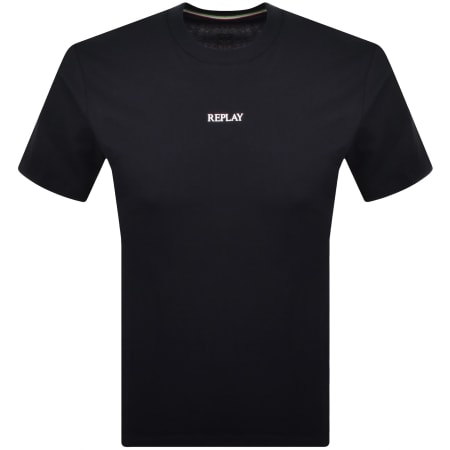 Product Image for Replay Logo T Shirt Navy