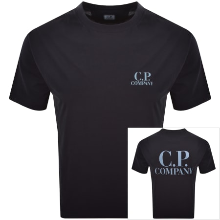 Product Image for CP Company Logo T Shirt Navy