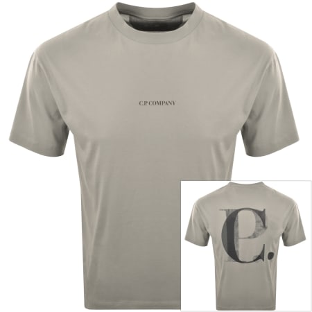 Product Image for CP Company Logo T Shirt Dove Beige