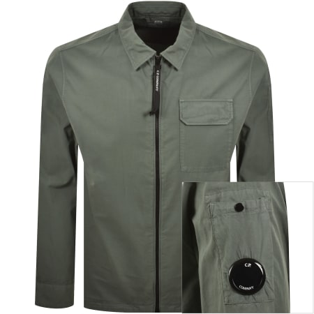 Product Image for CP Company Gabardine Overshirt Green