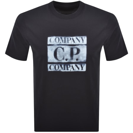 Product Image for CP Company Logo T Shirt Navy