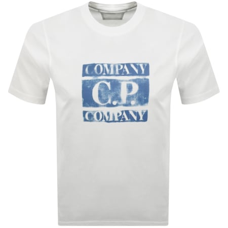 Product Image for CP Company Logo T Shirt White