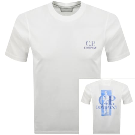 Product Image for CP Company Graphic Logo T Shirt White