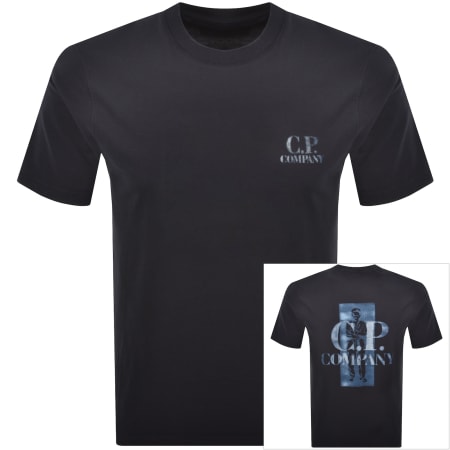 Product Image for CP Company Graphic Logo T Shirt Navy