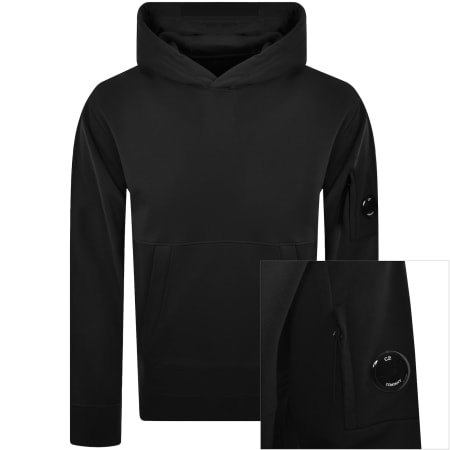 Product Image for CP Company Diagonal Raised Hoodie Black