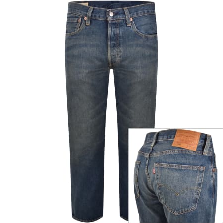 Product Image for Levis 501 Original Fit Mid Wash Jeans Blue
