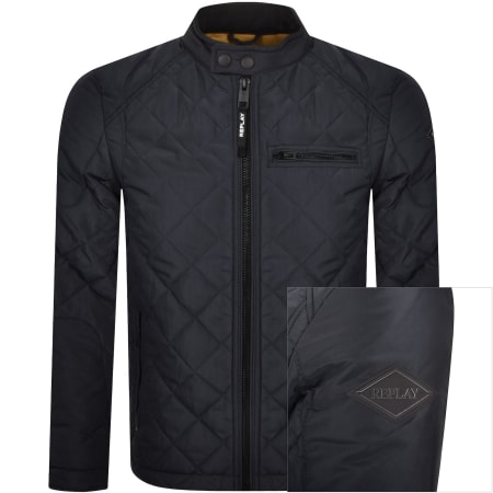Product Image for Replay Padded Jacket Navy