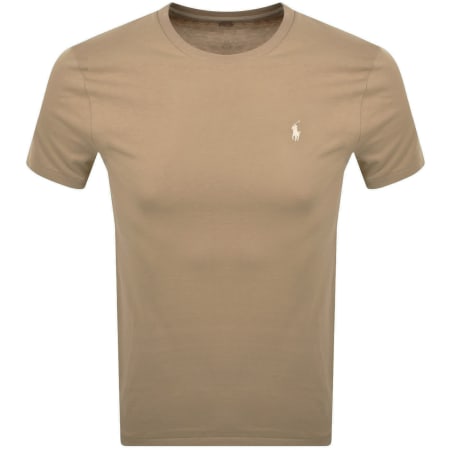 Product Image for Ralph Lauren Short Sleeve Slim Fit T Shirt Brown