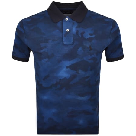 Product Image for Ralph Lauren Custom Slim Polo Camo Blue