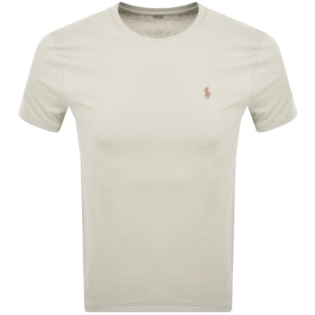 Product Image for Ralph Lauren Crew Neck Slim Fit T Shirt Cream