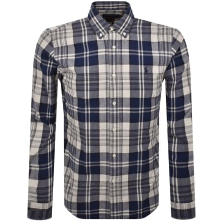 Product Image for Ralph Lauren Long Sleeve Check Shirt Navy