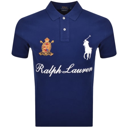 Product Image for Ralph Lauren Slim Fit Polo T Shirt Blue