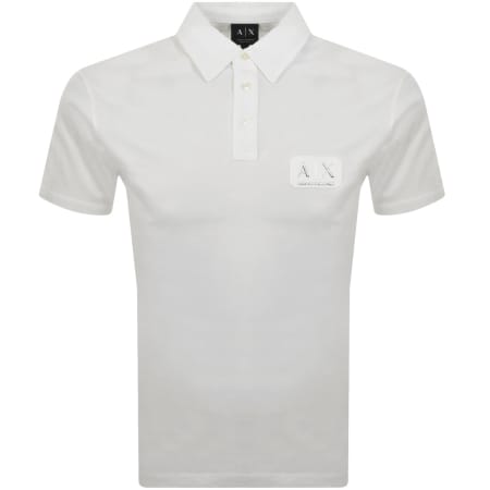 Product Image for Armani Exchange Logo Polo T Shirt Off White