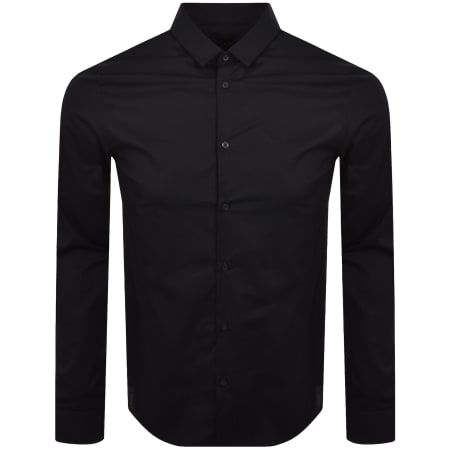 Product Image for Armani Exchange Long Sleeve Slim Shirt Navy