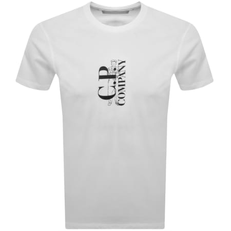 Product Image for CP Company Logo T Shirt White