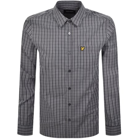 Product Image for Lyle And Scott Grid Check Shirt Navy