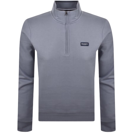 Product Image for Hackett Half Zip Sweatshirt Blue