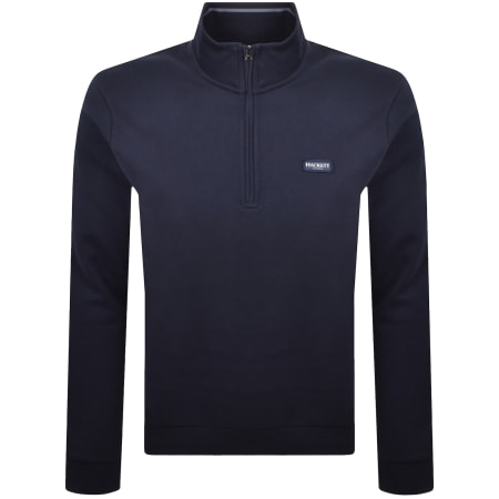 Product Image for Hackett Half Zip Sweatshirt Navy