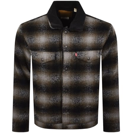 Product Image for Levis Plaid Trucker Jacket Brown