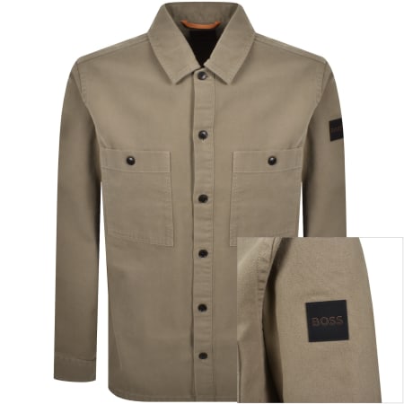Product Image for BOSS Locky 2 Overshirt Khaki