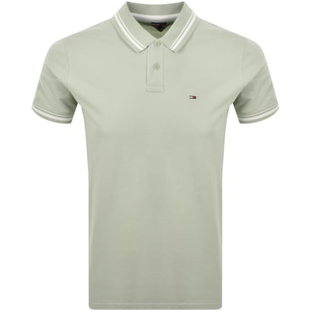 Product Image for Tommy Jeans Tipped Polo Shirt Green