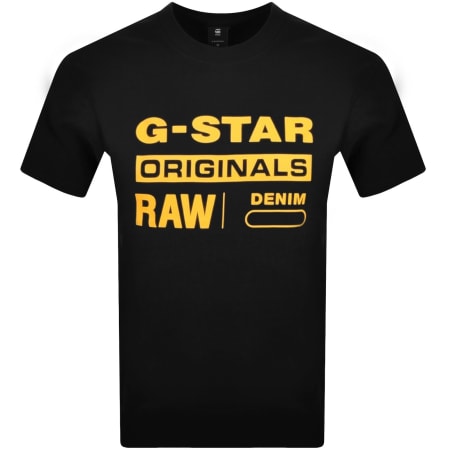 Product Image for G-Star Logo T Shirt Black