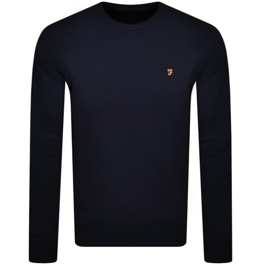 Image number 1 for Farah Vintage Tim Sweatshirt Navy