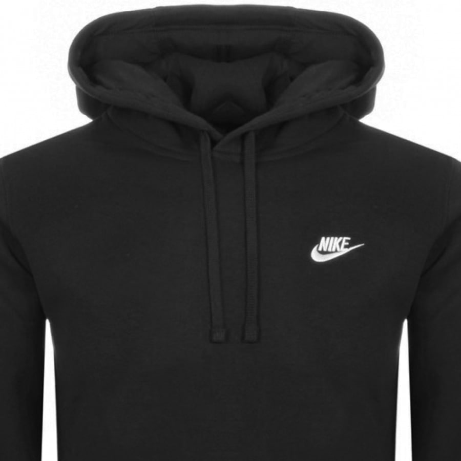 Image number 2 for Nike Club Hoodie Black