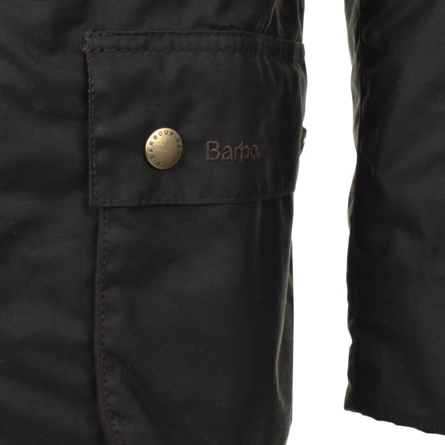 Image number 3 for Barbour Ashby Waxed Jacket Olive Green